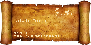 Faludi Anita névjegykártya
